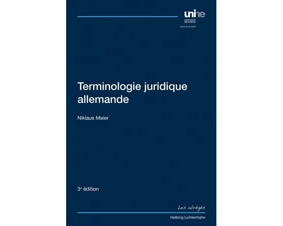 Terminologie juridique allemande