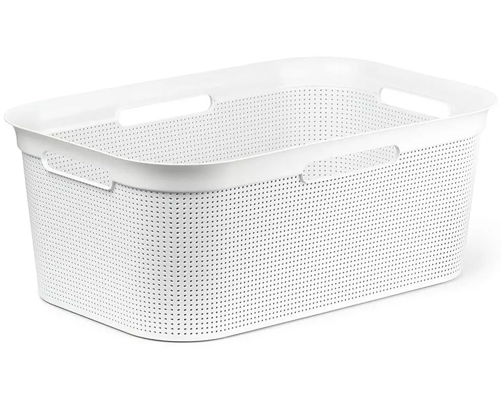 Rotho Wäschekorb Brisen Weiss, 41 l