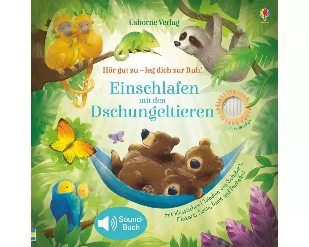 Hör gut zu – leg dich zur Ruh! Einschlafen mit den Dschungeltieren