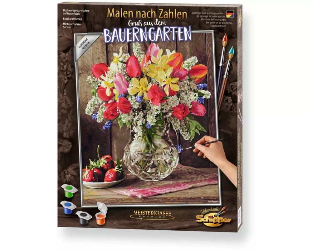 Schipper Malen nach Zahlen - Ein Gruß aus dem Bauerngarten