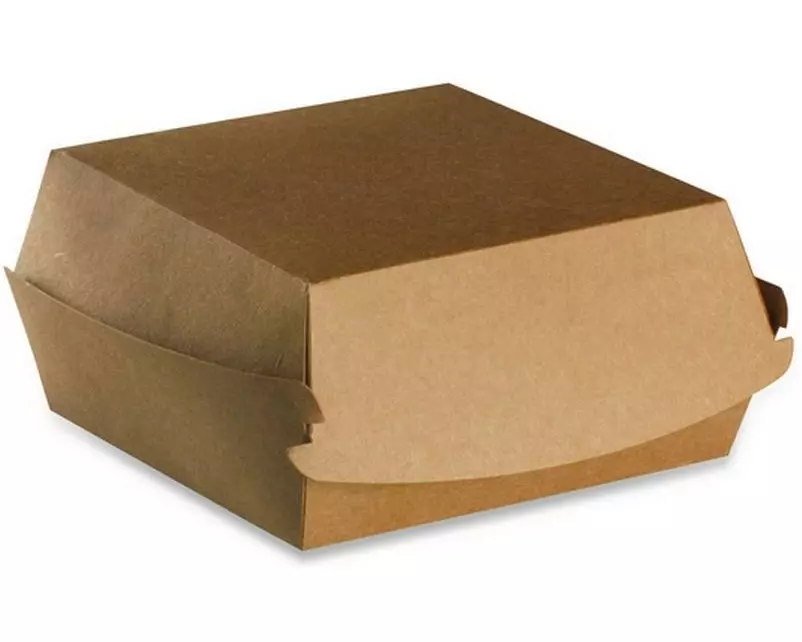 Webstar Einweg-Schale Burgerbox aus Pappe 15 x 15 x 7 cm 100 Stück