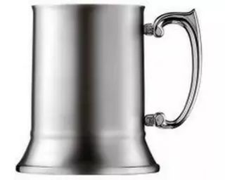 Speakeasy Cocktailbecher Tankard Mug 450 ml, 1 Stück, Silber