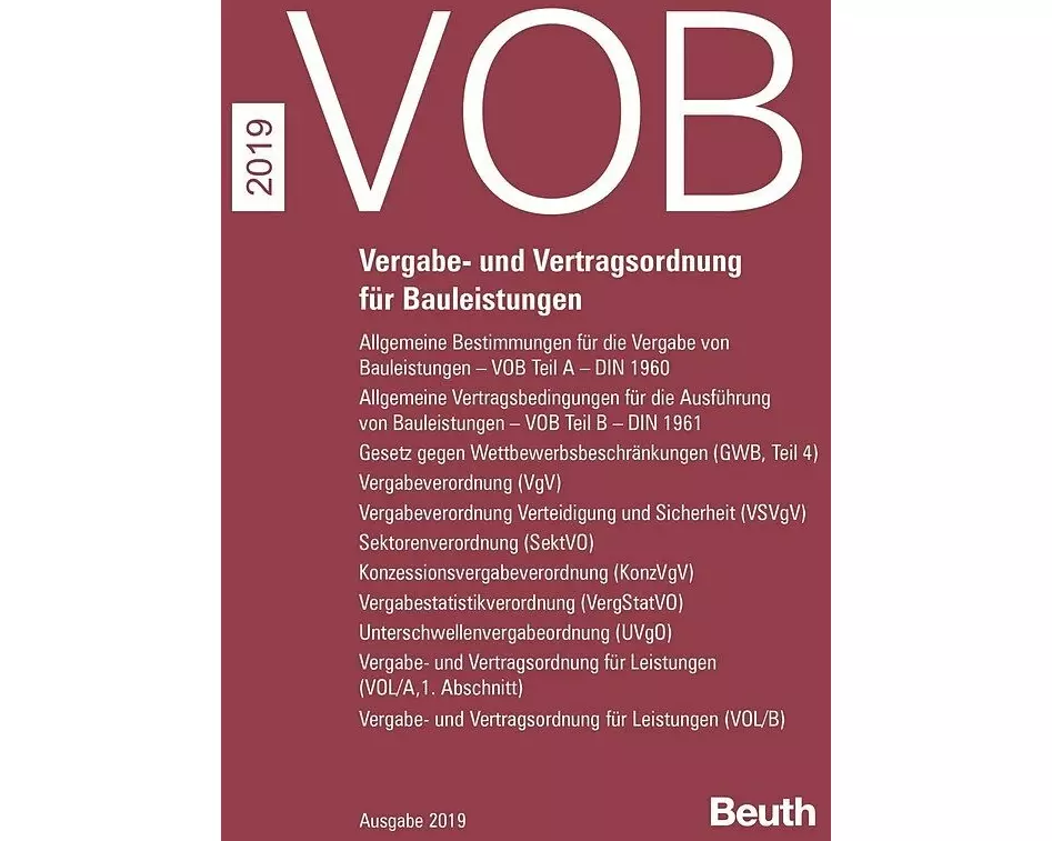 VOB Zusatzband 2019