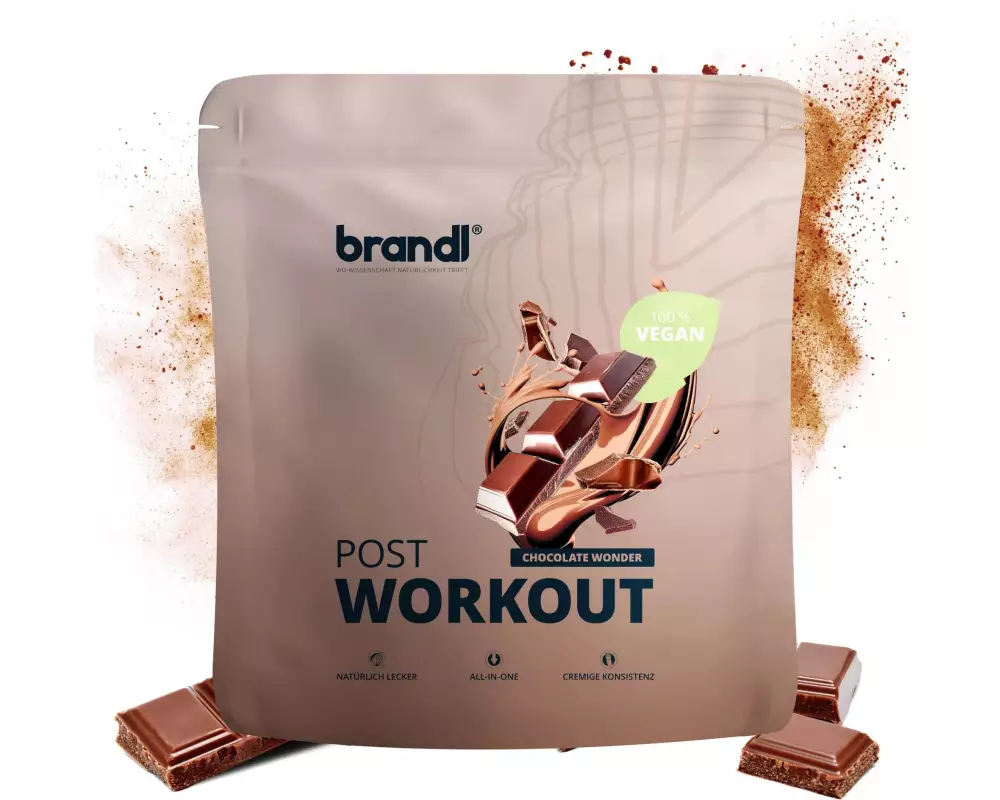 Brandl-Nutrition Pulver Post Workout 2.0 Vegan Schokolade 1000 g