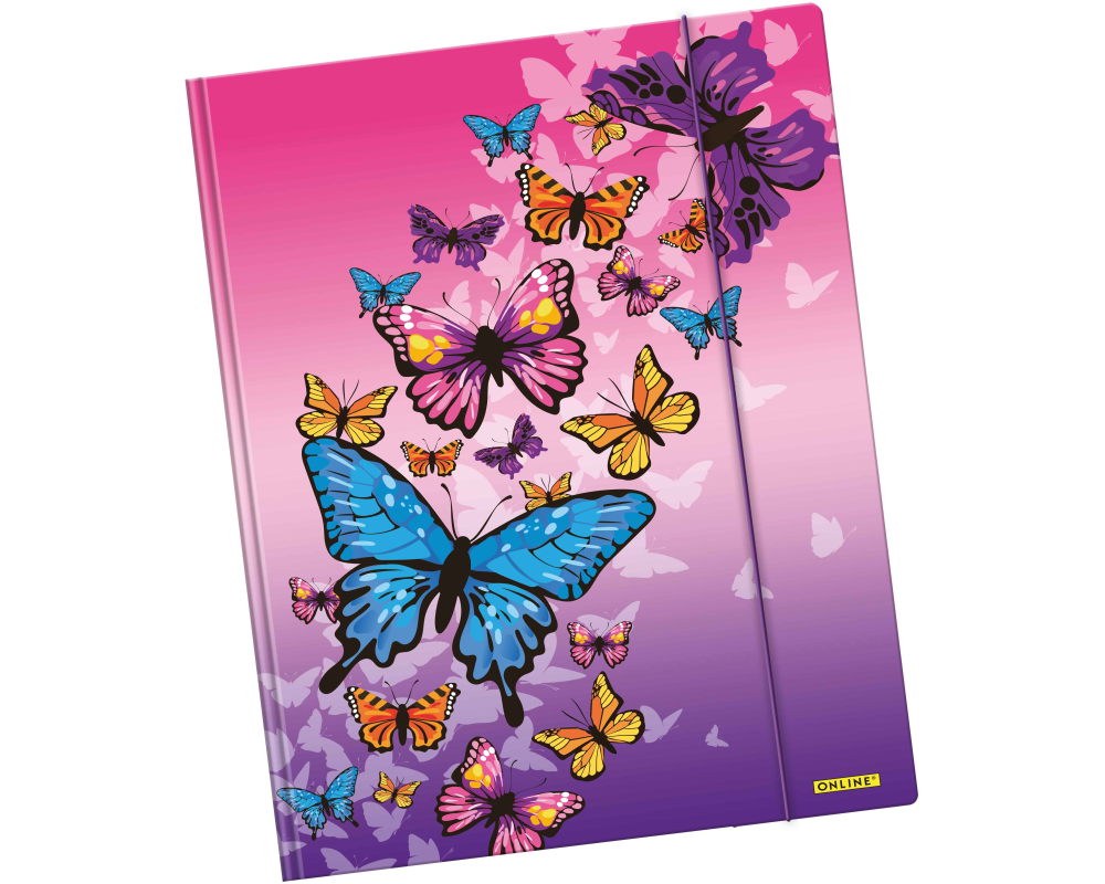 ONLINE Gummizugmappe A3 10150/6 Butterfly