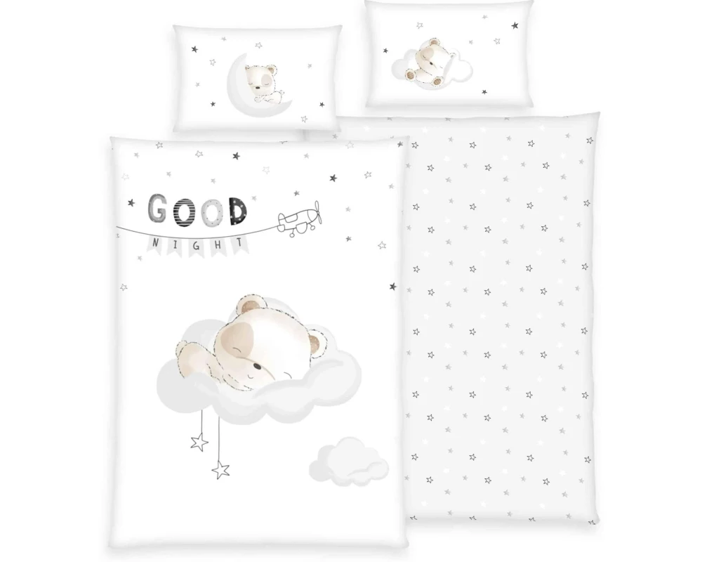 Herding Kinderbettwäsche Sleeping bear 100 x 135 cm + 40 x 60 cm