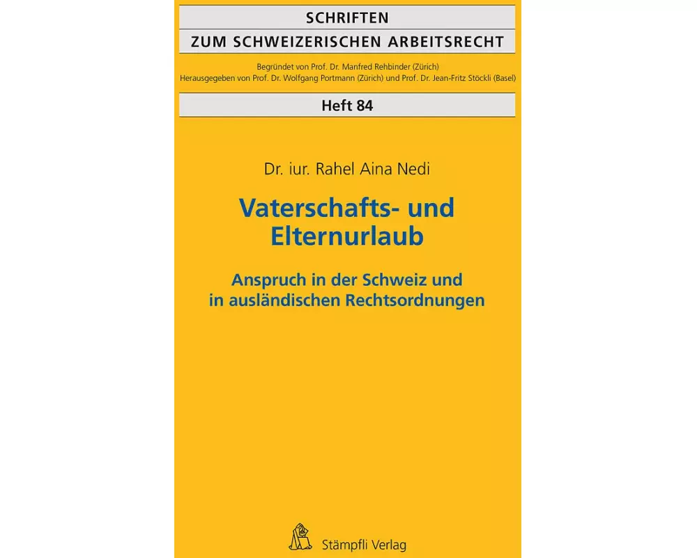 Vaterschafts- und Elternurlaub