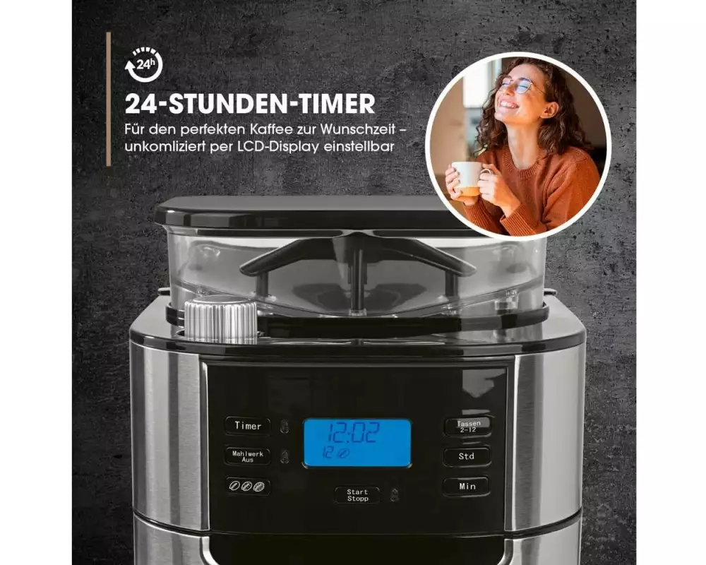 Barista Filterkaffeemaschine 30380 Schwarz/Edelstahl