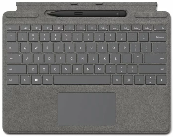 Microsoft Surface Pro 11/10/9/8 Keyboard/Typecover with Slim Pen COMM platinum Switzerland