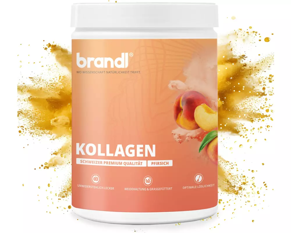 Brandl-Nutrition Pulver Kollagen Pfirsich 550 g
