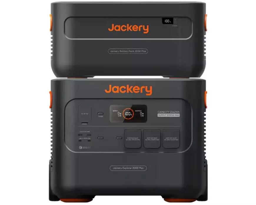 Jackery Power Station Explorer 2000 Plus 2-1-1 Kit 4085.6 Wh