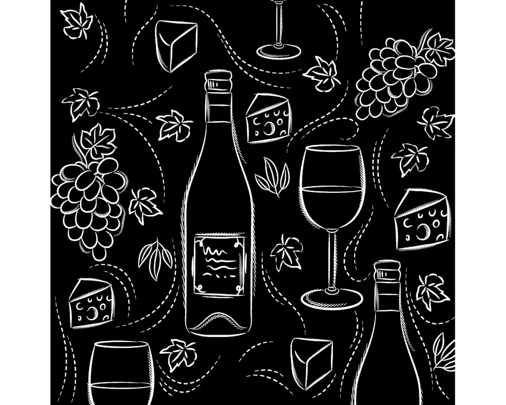 Paper + Design Papierservietten Wine and cheese 33 cm x 33 cm, 20 Stück