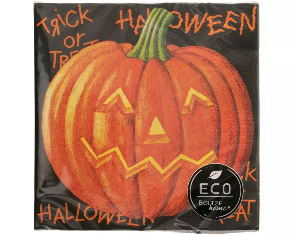 Boltze Servietten Pumpkin 16.5 x 16.5 cm, 20 Stück