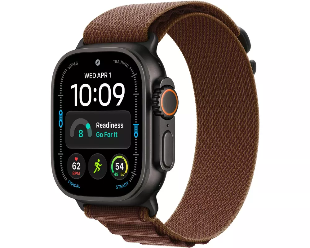 Apple Watch Ultra 4 Black Titan Burgundy Alpine Loop M
