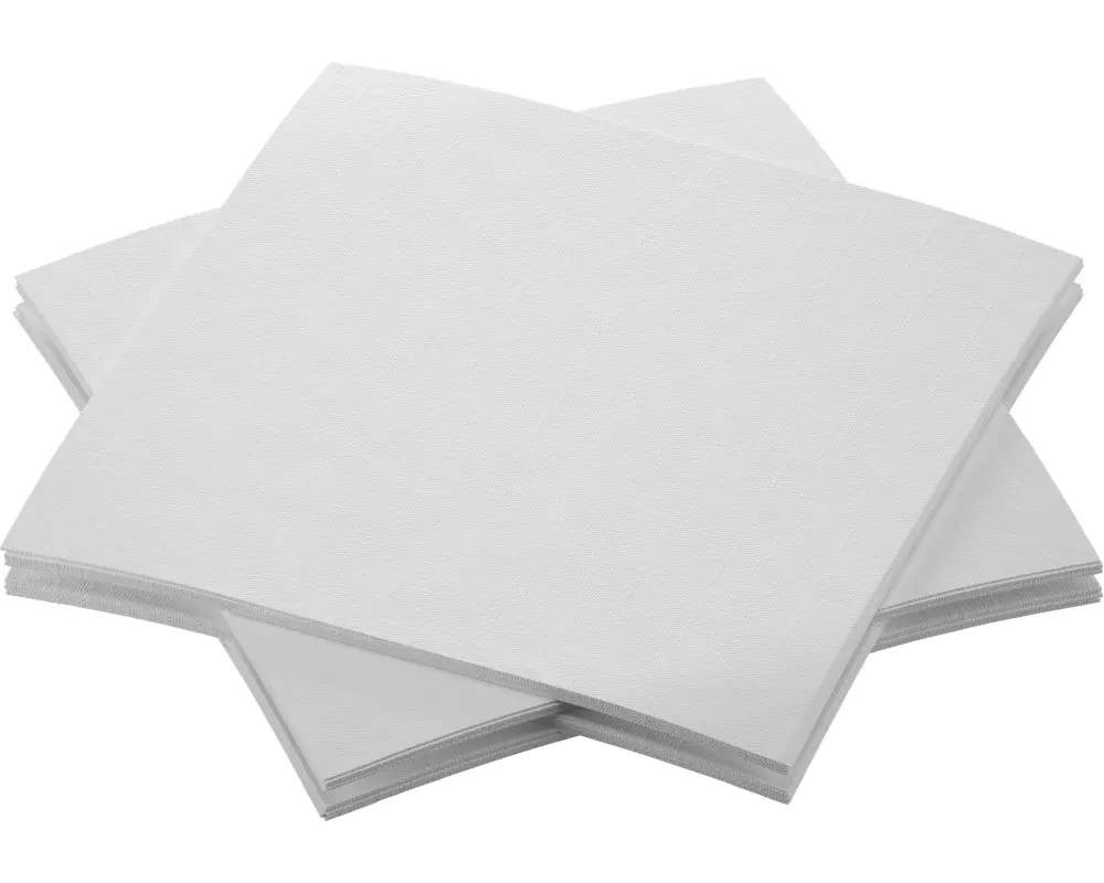 Duni Cocktailservietten 20 cm x 20 cm, 180 Stück, Weiss