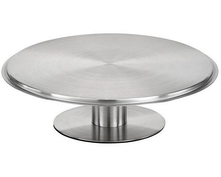 APS Servier- und Tortenplatte 30.5 cm, Silber