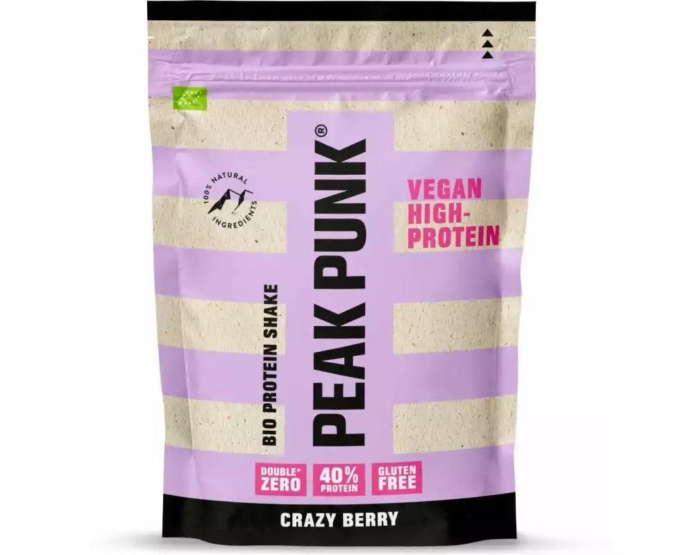 PEAK PUNK Pulver Bio High Protein Shake Crazy Berry Beeren 250 g