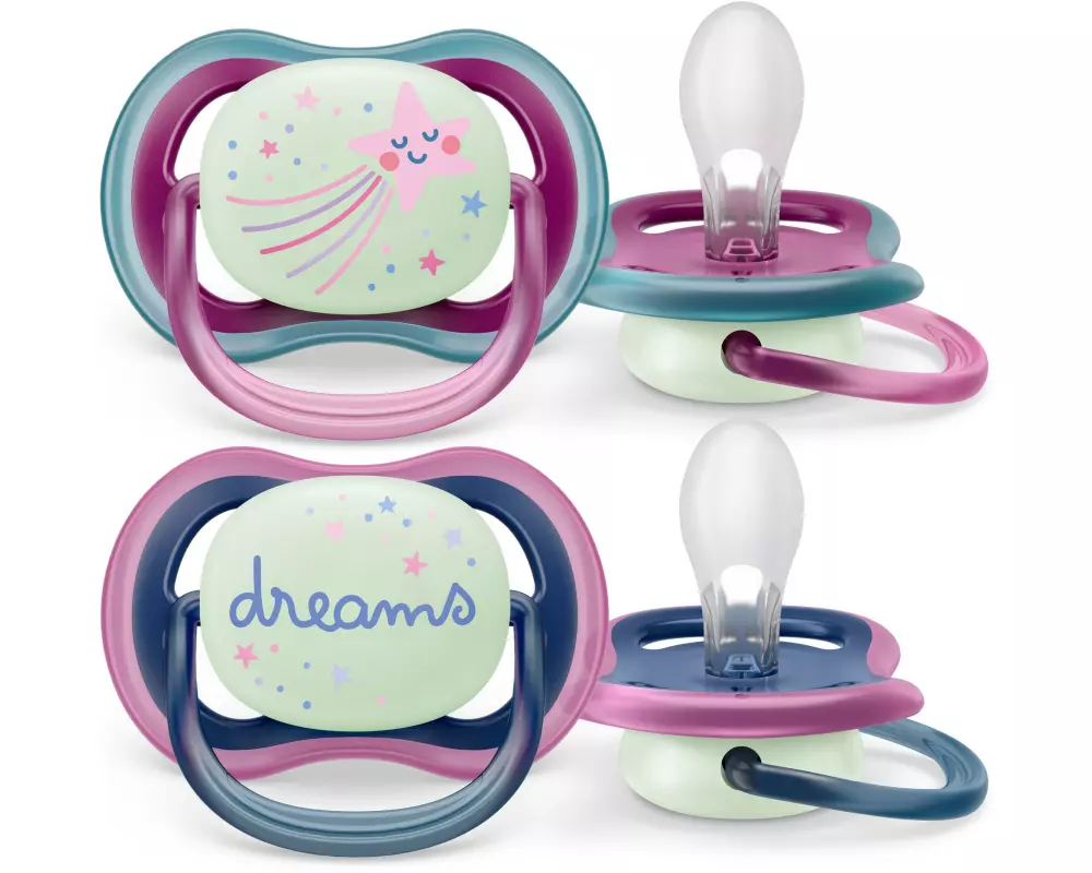 PHILIPS AVENT Nuggi ultra air Night 6-18 Mt. Sternschnuppe/Dreams