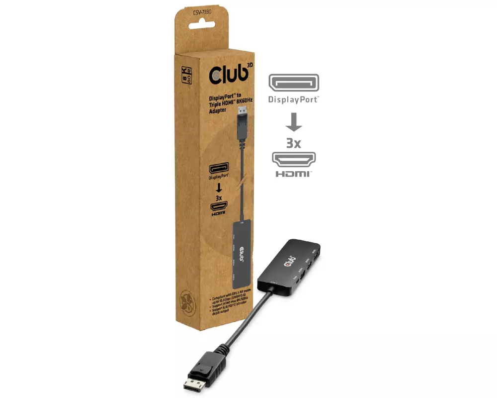 Club 3D Adapter CSV-7330 DisplayPort - HDMI
