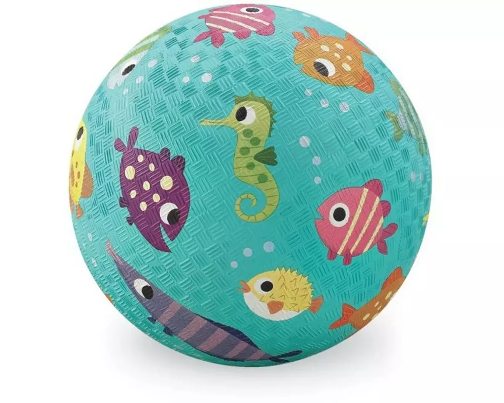 Crocodile Creek Spielplatzball Gummi, Fisch, 18 cm