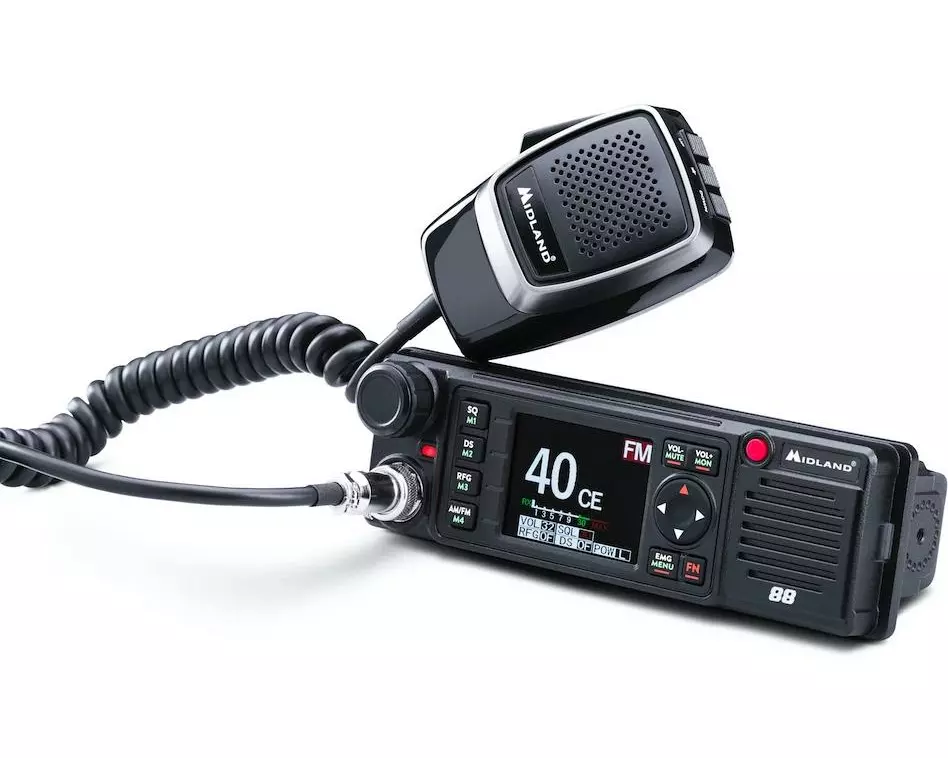 Midland CB Funkgerät M88 12 V / 24 V AM FM 27 MHz