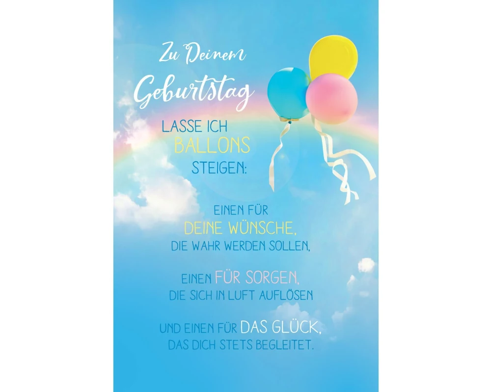 ABC Glückwunschkarte Geburtstag 12.5 x 17.6 cm