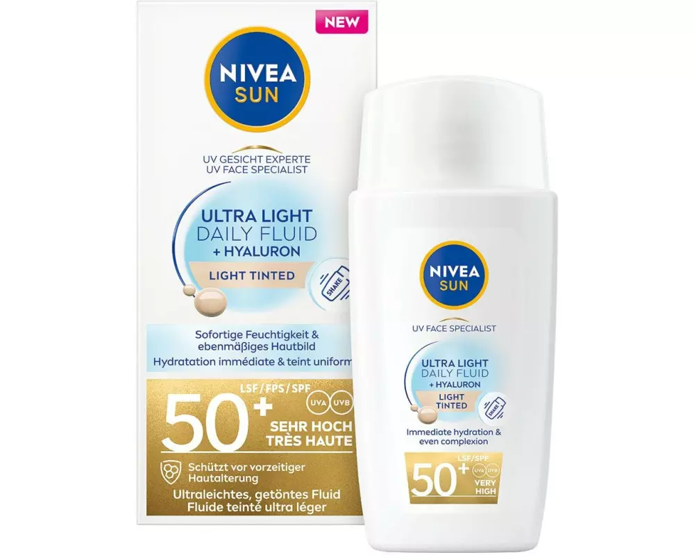 NIVEA SUN Sonnencreme UV Face Experte Ultra Light Daily LSF 50+ 40 ml