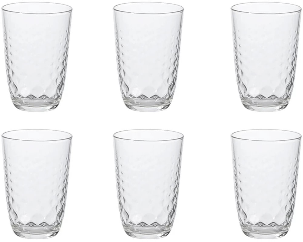 Bormioli Rocco Longdrinkglas Glit 395 ml, 6 Stück, Transparent