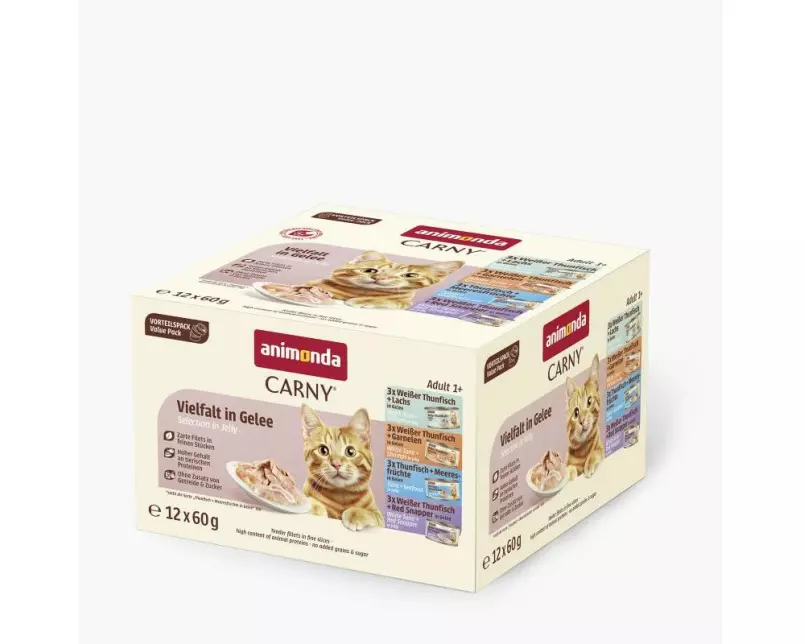 animonda Carny Fine Filets in Gelee Fine Fillets Vielfalt 12 x 60 g