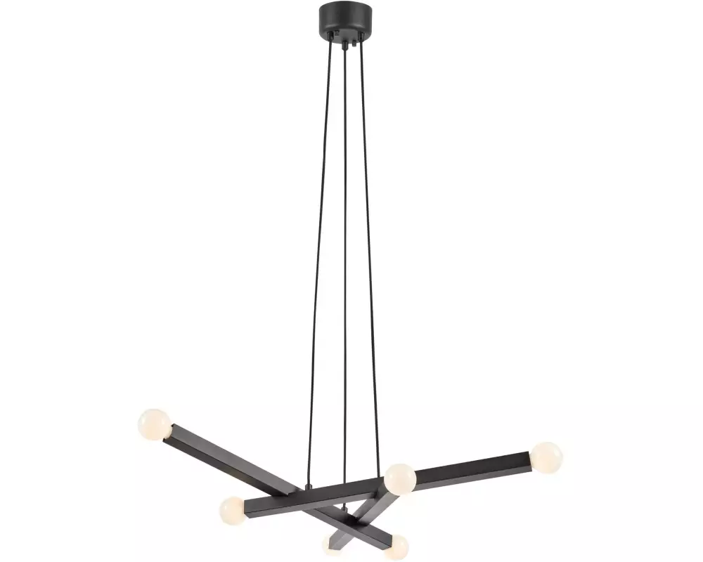 Markslöjd Pendelleuchte STACK 6-flammig Schwarz