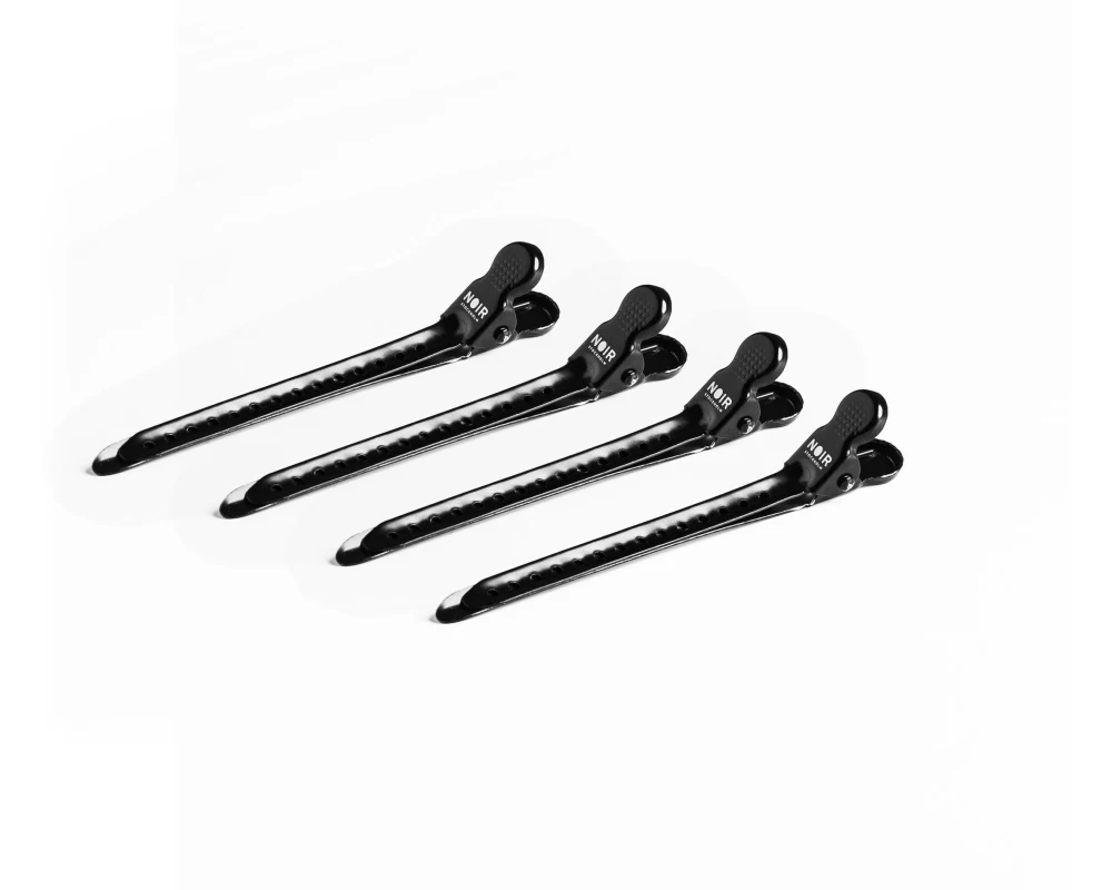 Noir Stockholm Metal Hair Clips Black