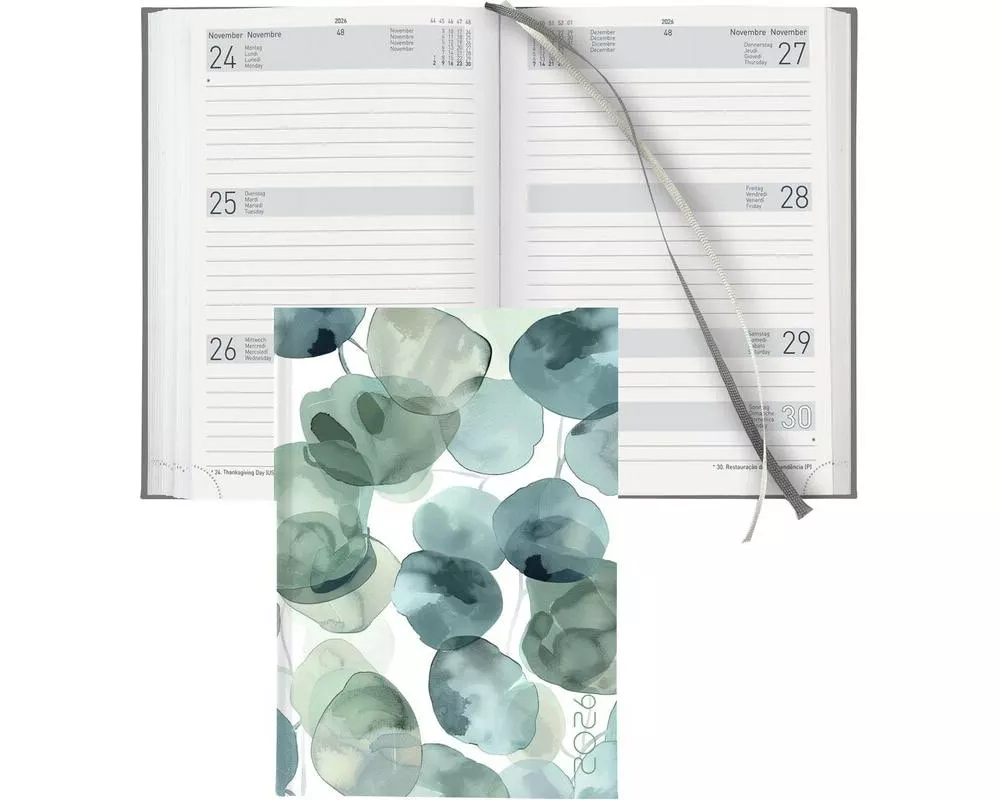 Biella Geschäftsagenda Dispo Term Eucalyptus 14.5 x 20.5 cm