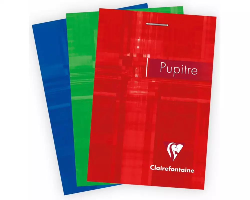 Clairefontaine Schulheft 80 Blatt, A7, 5 mm kariert, assortiert
