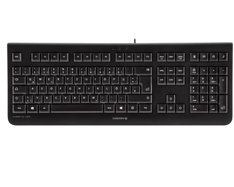 CHERRY KC 1000 Tastatur Universal USB Tschechisch Schwarz