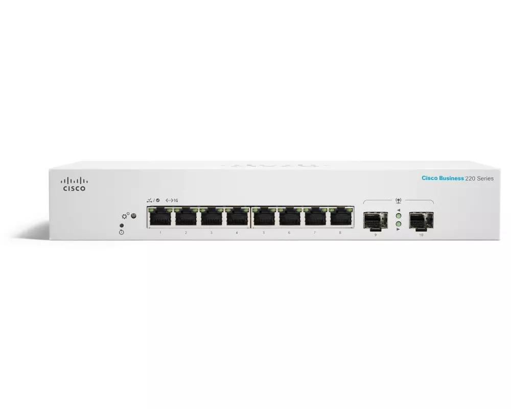 Cisco Switch CBS220-8T-E-2G 10 Port