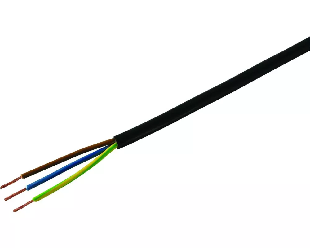 STEFFEN Installationskabel TD 3 x 0.75 mm2 Schwarz