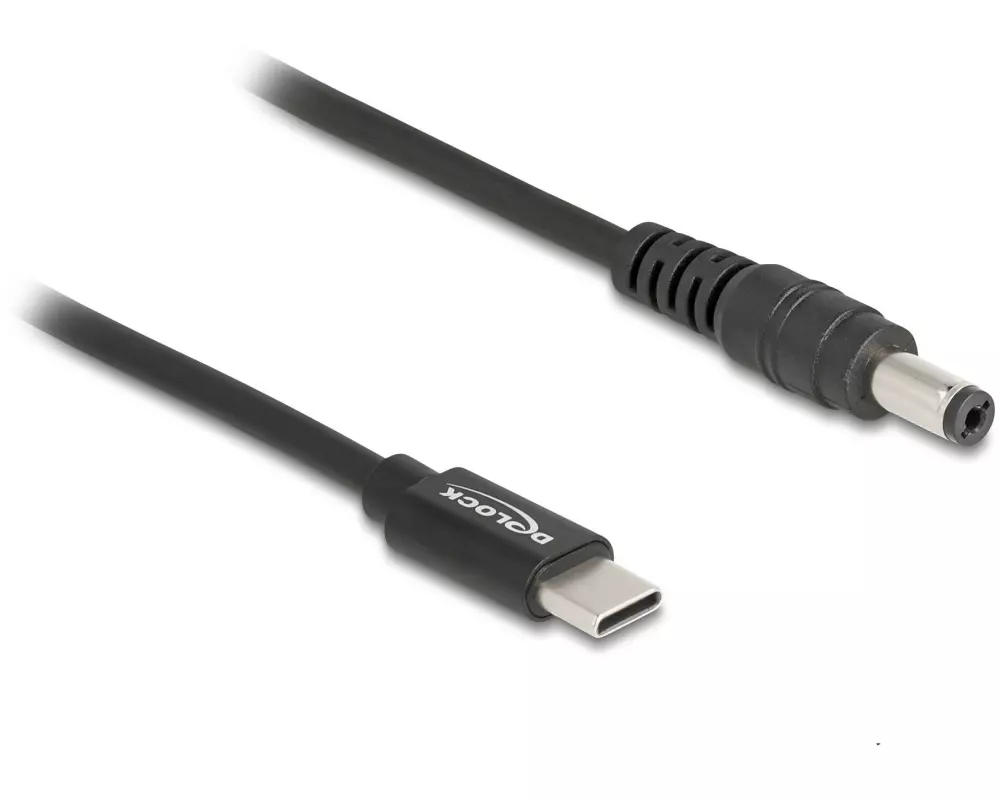 Delock Ladekabel USB-C zu 5.5 x 2.1 mm Stecker 1.5 m