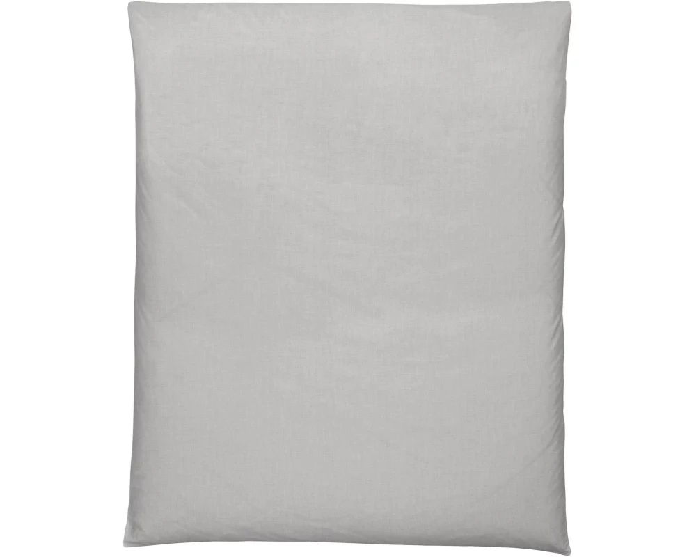 Home Fashion Duvetbezug Halbleinen uni grau 200 x 210 cm