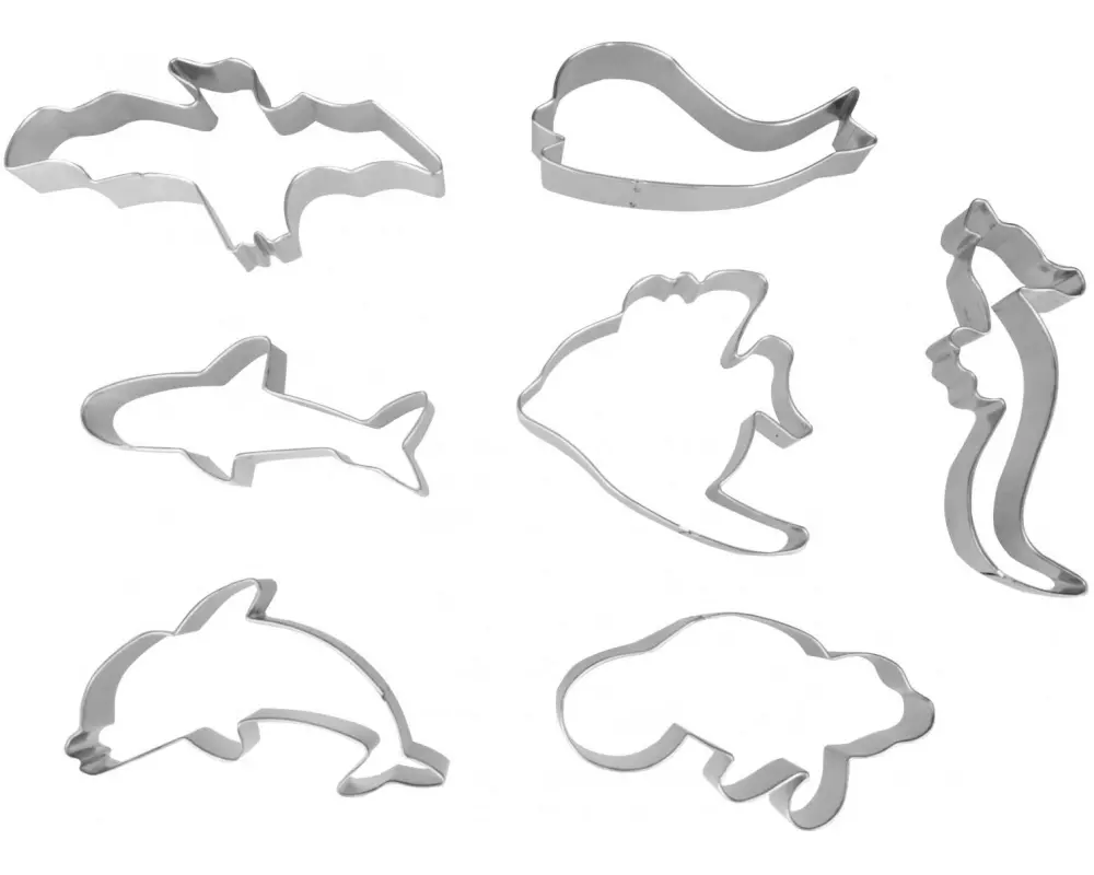 Ibili Guetzli-Ausstecher Meerestiere 7-teilig