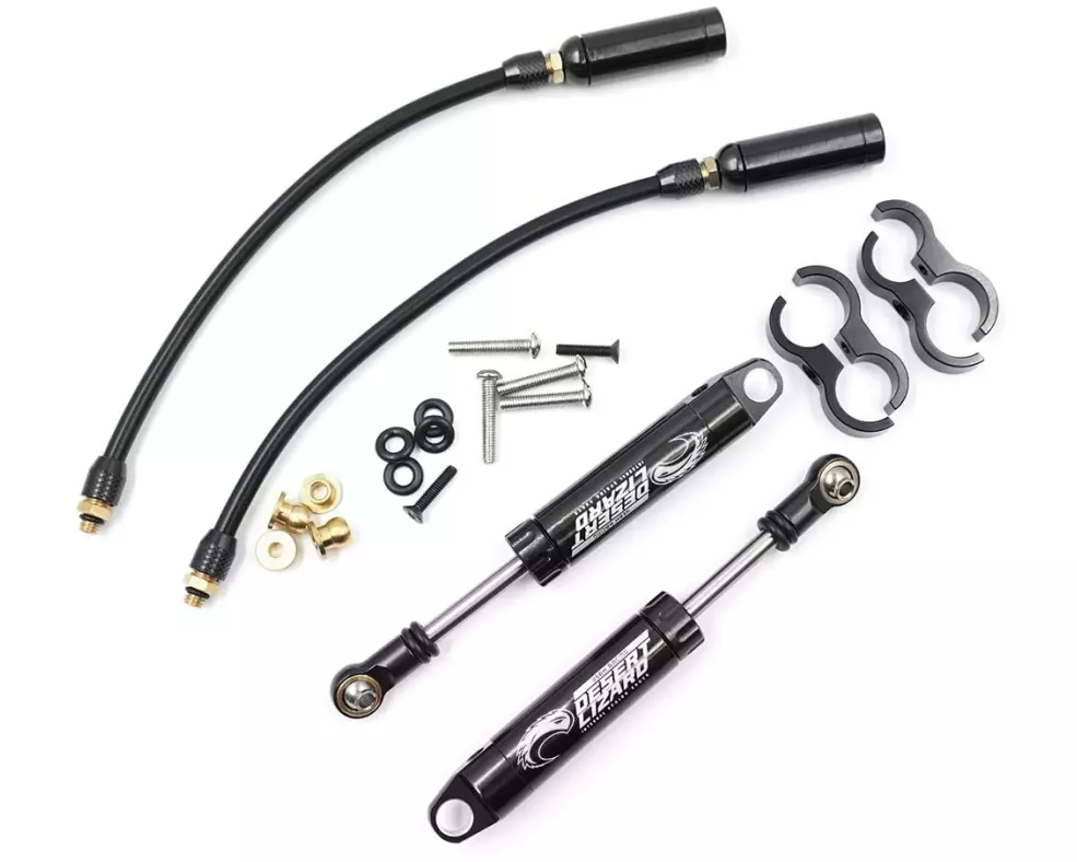 Yeah Racing Stossdämpfer Desert Lizard Piggypack Schwarz, 90 mm