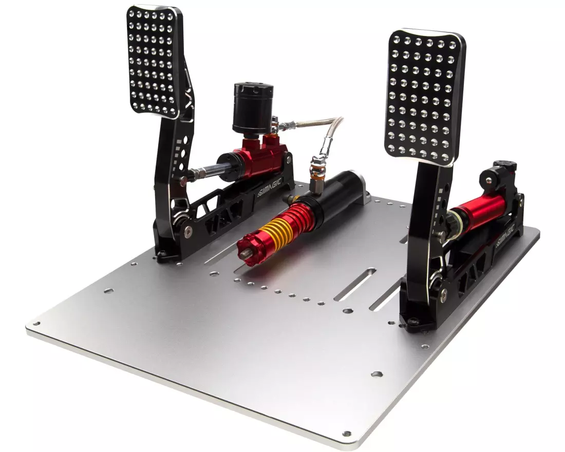 Simagic Pedalset P2000 100-kg-Loadcell, Crimson Edition