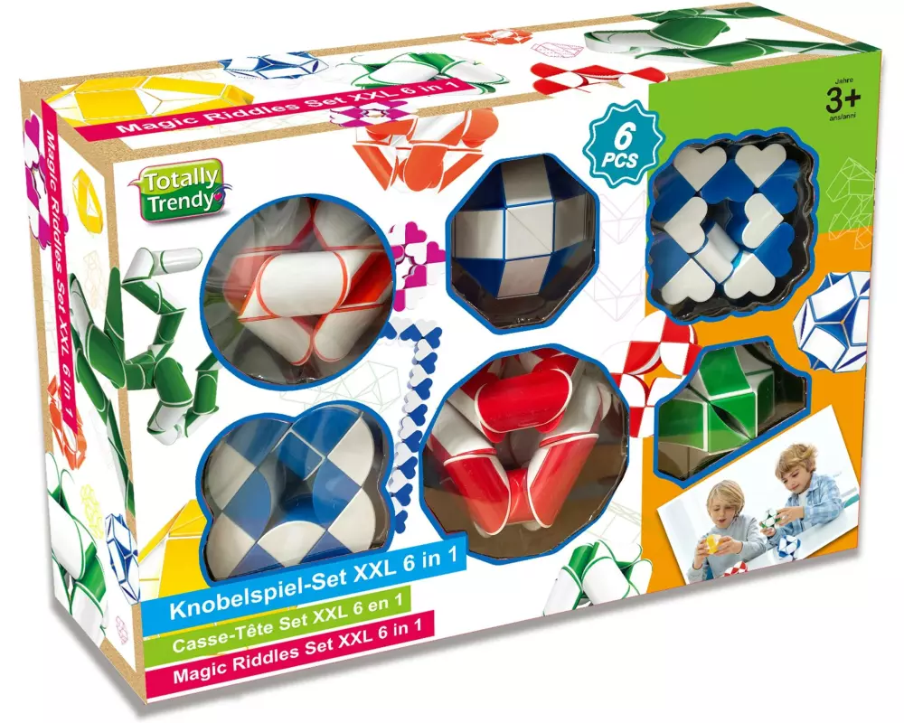 Totally Totally Trendy Magic Knobelspielset XXL 6 in 1 XXL, 6 in 1