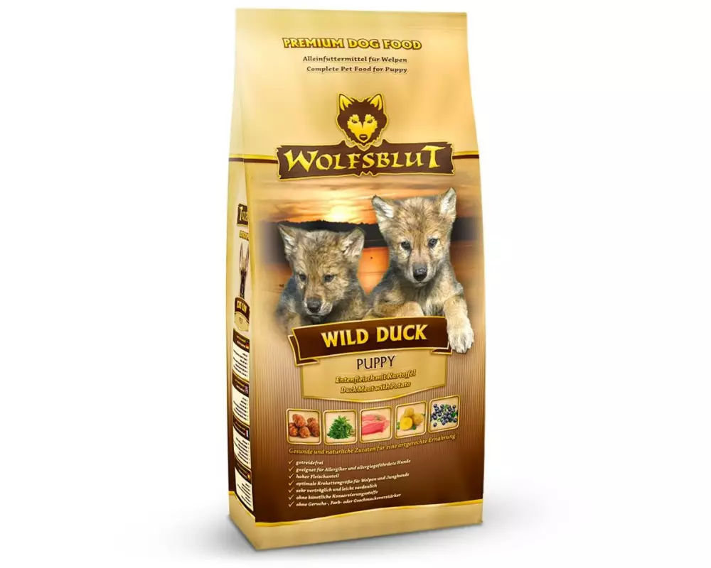 Wolfsblut Trockenfutter Dog Wild Duck Puppy, 12.5 kg