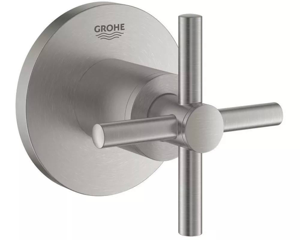 GROHE Ventiloberteil Atrio M24x1 Supersteel Kreuzgriff