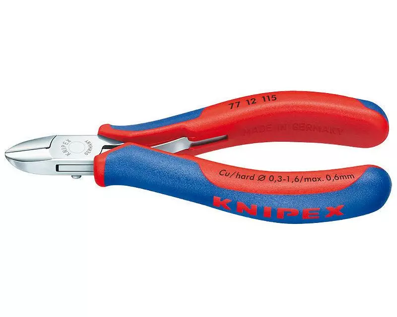 Knipex Elektronik-Seitenschneider runder Kopf, 115 mm