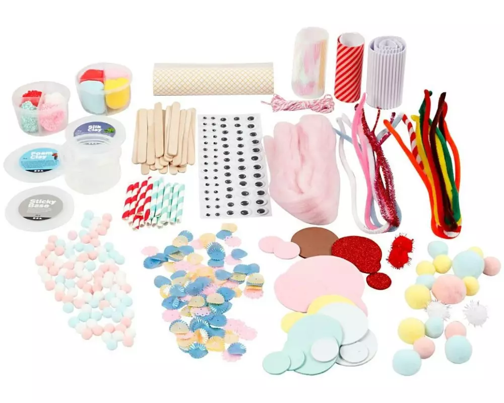 Creativ Company Bastelset Kreativbox Candy 16-teilig