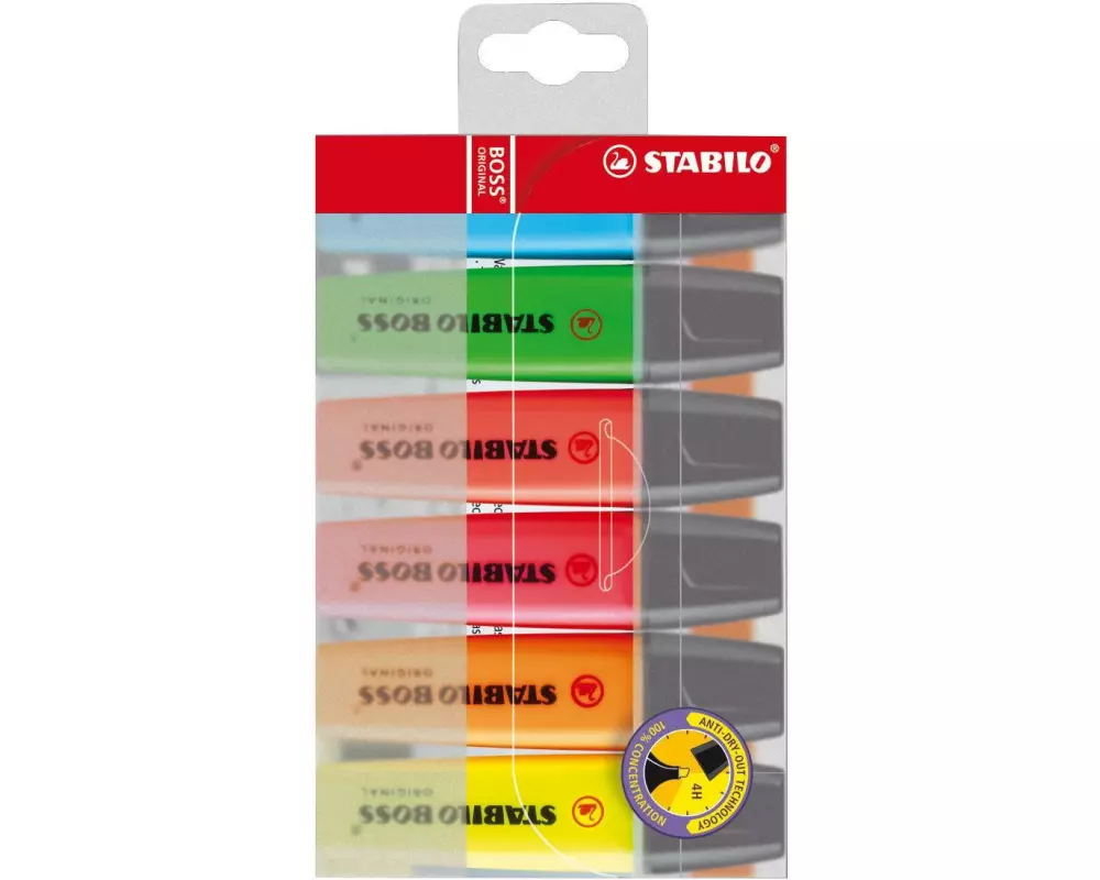 STABILO Textmarker Boss Original 6 Stück