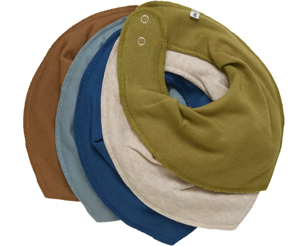 pippi Dreieckstuch Bandana Lätzchen 5er-Set Dark Denim