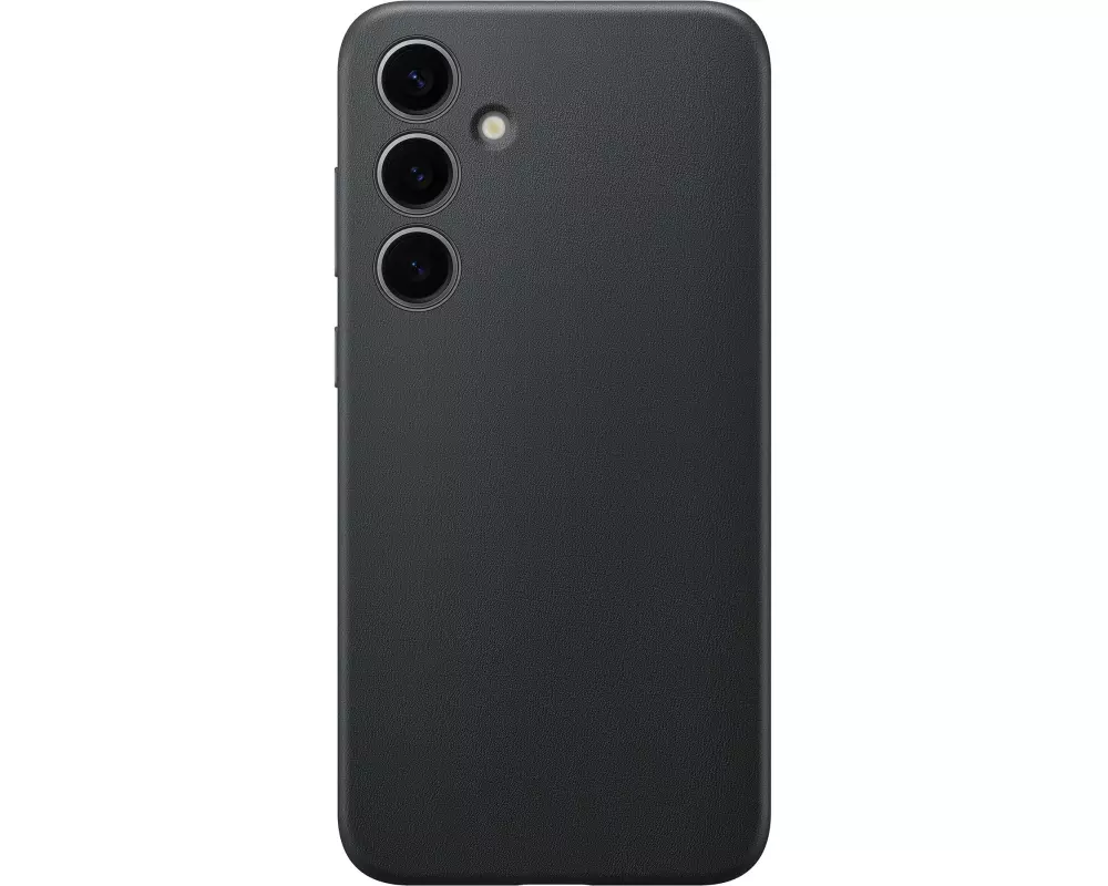 Samsung Back Cover Vegan Leather Galaxy S24+ Schwarz