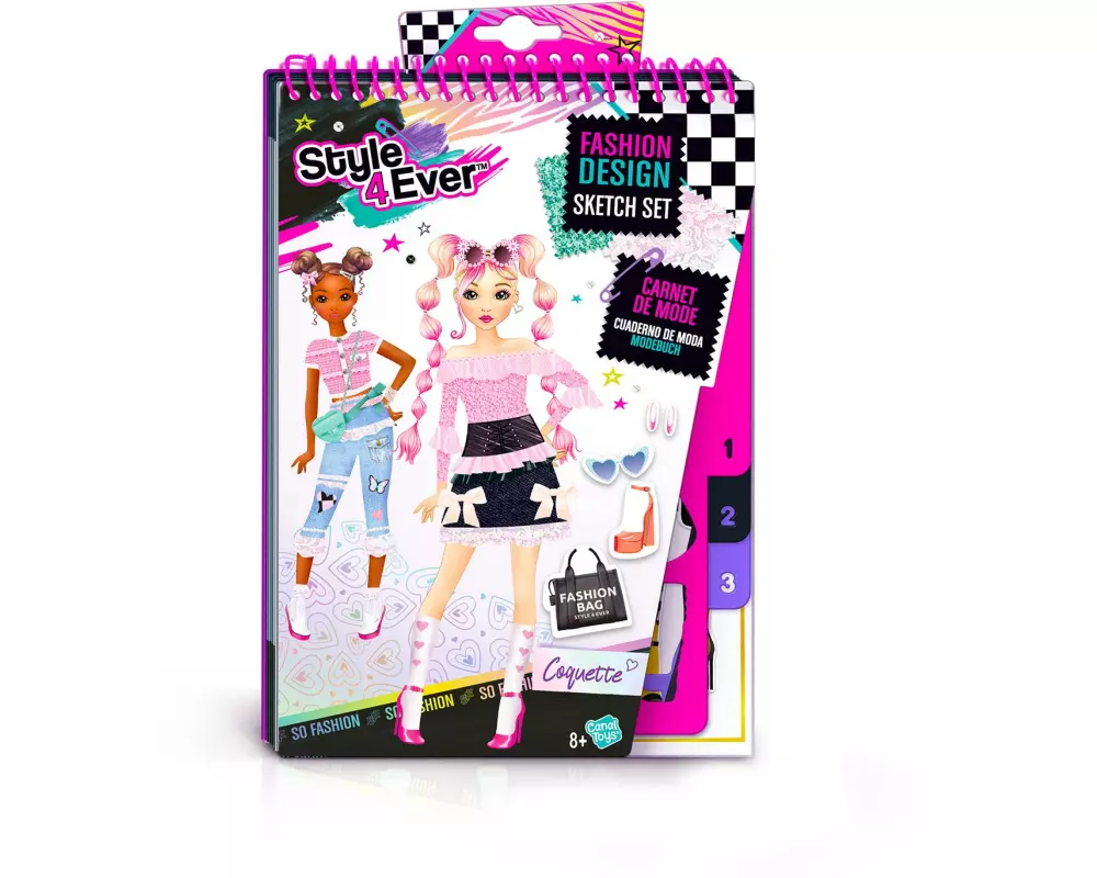 Canal Toys Bastelset Fashion Designer Mini Sketch Set